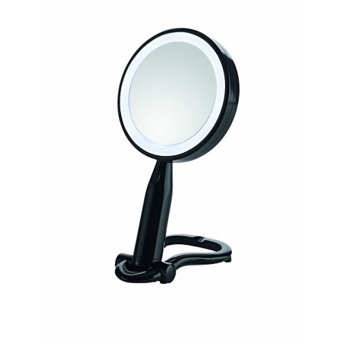  Conair Plastic Double-Sided Lighted Makeup Mirror - Lighted Vanity Makeup Mirror with LED Lights;...