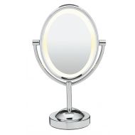 Conair Oval Double-Sided Lighted Makeup Mirror, Chrome