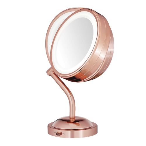  Conair Double-Sided Battery Operated Lighted Makeup Mirror - Lighted Vanity Makeup Mirror with LED...