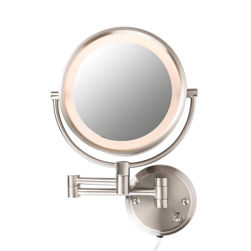  Conair BE6BX Double Sided Lighted 8X Magnification Fog-Free Wall Mount Mirror