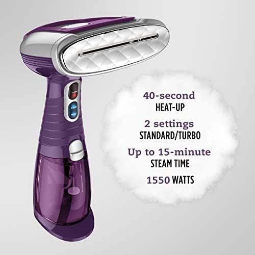  [아마존베스트]Conair Turbo Extreme Steam Hand Held Fabric Steamer, Purple-Amazon Exclusive, Plum