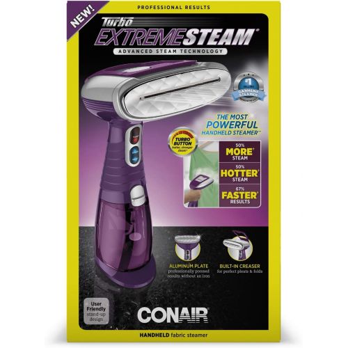  ConairPRO Dog Conair Turbo Extreme Steam Hand Held Fabric Steamer, Purple-Amazon Exclusive, Plum