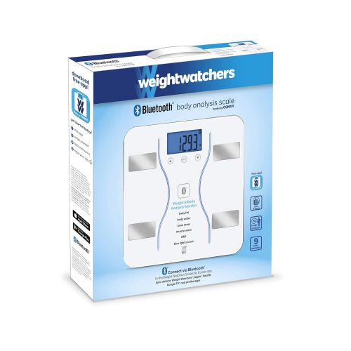  WW Scales by Conair Bluetooth Body Analysis Bathroom Scale - Measures Body Fat, Body Water, Bone...