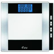 WW Scales by Conair Body Analysis Glass Bathroom Scale - Measures Body Fat in Weight and Percentage,...