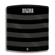 WW Scales by Conair Digital Painted Glass Bathroom Scale, 400 lb. capacity, Black