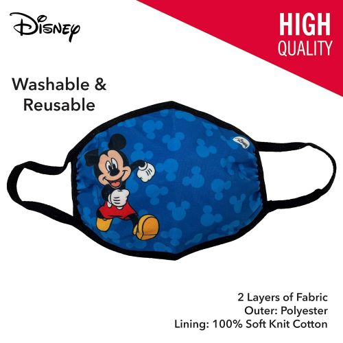  Concept One Disneys Mickey Mouse Running Gathered Face Mask for Kids, 6 Pack