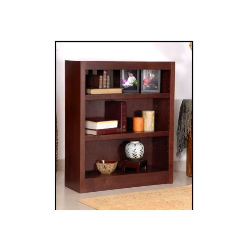  Concepts In Wood Midas Three Shelf Bookcase - 36H Dimensions: 30.5W x 10.5D x 36H Weight: 57 lbs Medium Oak Finish