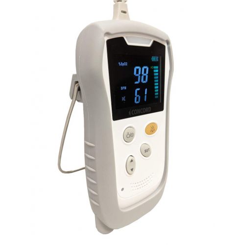  Concord Portable Handheld Pulse Oximeter Monitor with Loud Audible Alarms and Large Color Display