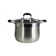 Concord Cookware CONCORD Stainless Steel Stock Pot with Glass Lid (Induction Compatible) (12 QT)