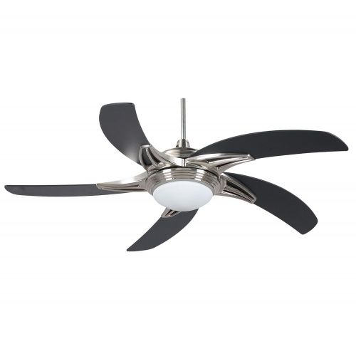  Concord Fans 52STG5EST Stargate Ceiling Fan with Halogen Light Kit, 52, Stainless Steel