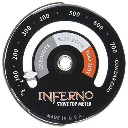  Condar Inferno Stove Top Meter (3 30) thermometer measures temperatures on Stove Top