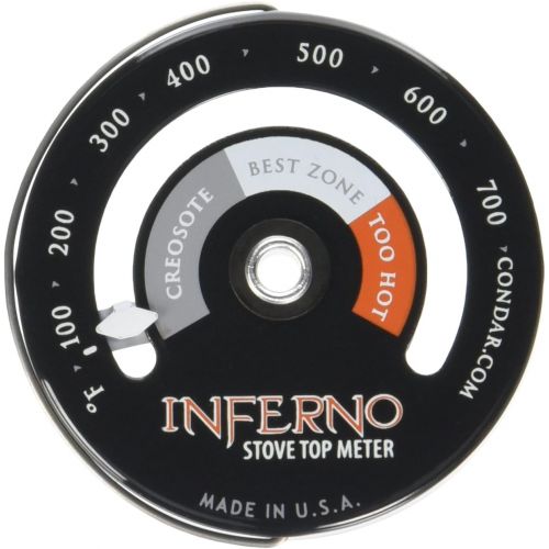 Condar Inferno Stove Top Meter (3 30) thermometer measures temperatures on Stove Top