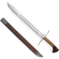 Condor Tool & Knife Condor Messer Sword | 1075 High Carbon Steel Blade Messer Sword with Hickory and Walnut Handle for Martial Arts Practice | 21.7in Blade | 5mm Thick | 52.6 oz