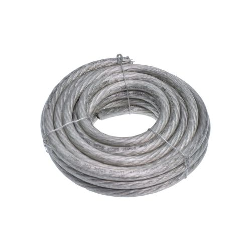  Conext Link 20 FT 4 AWG GA Full Gauge Battery Power Cable Ground Wire Clear Silver OFC Copper