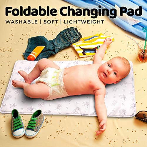  Confachi 4-in-1 Convertible Baby Diaper Bag - Get Organized with Multi-Purpose Travel Baby Bag - Includes Bassinet & Changing Pad - Lightweight Design Wears 4 Ways - Spacious Interior - 19.