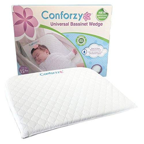  Conforzy Universal Bassinet Wedge, Newborn Baby Reflux Reducer and Nasal Congestion Reducer...