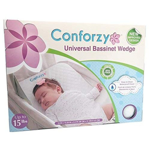  Conforzy Universal Bassinet Wedge, Newborn Baby Reflux Reducer and Nasal Congestion Reducer...