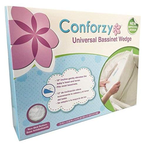  Conforzy Universal Bassinet Wedge, Newborn Baby Reflux Reducer and Nasal Congestion Reducer...