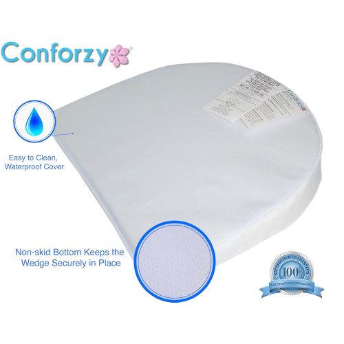  Conforzy Universal Bassinet Wedge, Newborn Baby Reflux Reducer and Nasal Congestion Reducer...