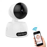 Video Baby Monitor, Conico 1080P Wireless WiFi Surveillance Camera Nanny Cam with Two Way Audio Night Vision Motion Detect Remote Viewing Pan Tilt Zoom for iPhone and Android