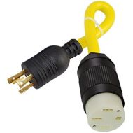 Conntek 30A 125-Volt Locking Plug L5-30P to 50-Amp Electric Vehicle Adapter Cord for Tesla