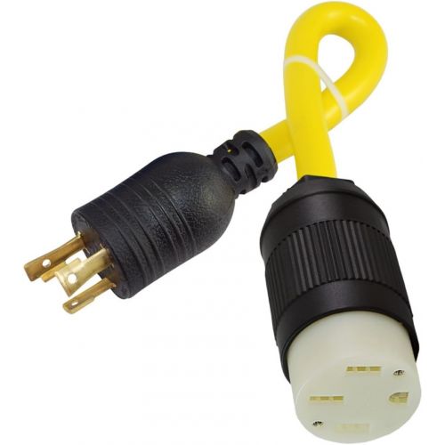  Conntek 30A 125-Volt Locking Plug L5-30P to 50-Amp Electric Vehicle Adapter Cord for Tesla