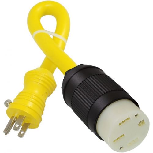  Conntek 15A 125-Volt House Hold Plug with Locking Screw to 50-Amp Electric Vehicle Adapter Cord for Tesla