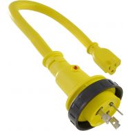 Conntek Marine Shore Pigtail Adapter Cord 30 Amp Shore Male Plug To 15 Amp Connentor