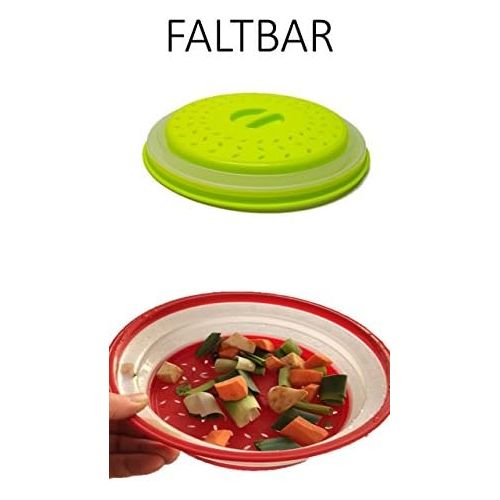  Conny Clever Mikrowellen-Abdeckhaube faltbar Farbe farblich sortiert auch als Sieb nutzbar