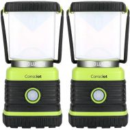 Consciot Ultra Bright LED Camping Lantern with 1000LM, D Battery Powered, 4 Light Modes, Dimmable Water-Resistant Lantern, Portable Flashlight for Camping, Hiking, Emergency, Power