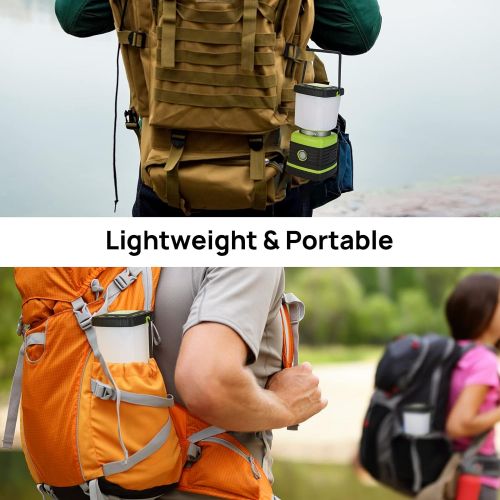  Consciot Ultra Bright LED Camping Lantern with 1000LM, D Battery Powered, 4 Light Modes, Dimmable Water-Resistant Lantern, Portable Flashlight for Camping, Hiking, Emergency, Power