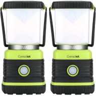 Consciot Ultra Bright LED Camping Lantern with 1000LM, D Battery Powered, 4 Light Modes, Dimmable Water-Resistant Lantern, Portable Flashlight for Camping, Hiking, Emergency, Power