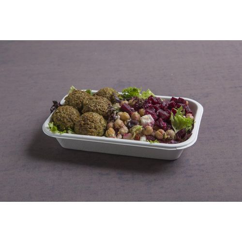  Conserveware 12 Ounce Rectangular Bowl, Bagasse, 7 X 4.5 Inch, 50 Count (Pack of 12)