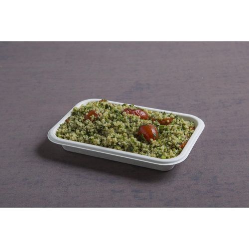  Conserveware 12 Ounce Rectangular Bowl, Bagasse, 7 X 4.5 Inch, 50 Count (Pack of 12)