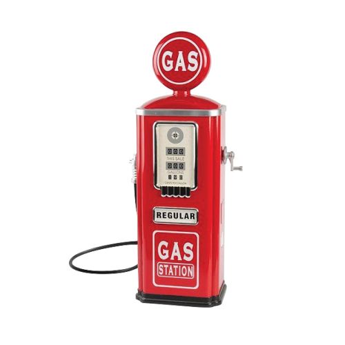  Constructive Playthings ATB-88 Steel Gas Pump Replica with Crank andDing Sound, Grade: Kindergarten to 3