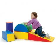 Constructive Playthings 5 Piece Lightweight Vinyl Soft Play Forms for Toddlers, Toddler Climbing, Crawling, Sliding Toys