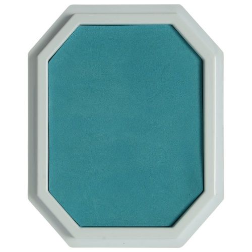  [아마존베스트]Constructive Playthings Teal Colored Ink Large Washable Stamp Pad Kid Set for Rubber Stamps