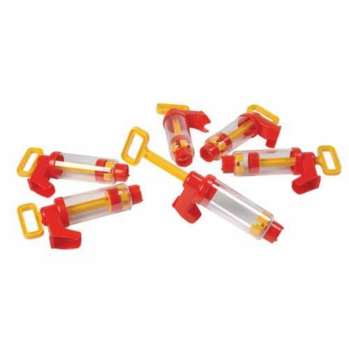  Constructive Playthings Set of 6 Water Pumps 8 1/2 L. for Ages 3 Years and Up