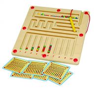 Constructive Playthings 11 1/2 sq. Magnetic Counting Board with Included Pattern Cards for Ages 3 Years and Up