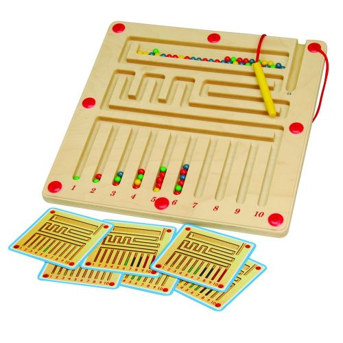  Constructive Playthings 11 1/2 sq. Magnetic Counting Board with Included Pattern Cards for Ages 3 Years and Up