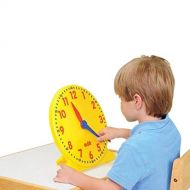 Constructive Playthings 12 Diameter Geared Teaching Clock with Large 12 Hour Markings