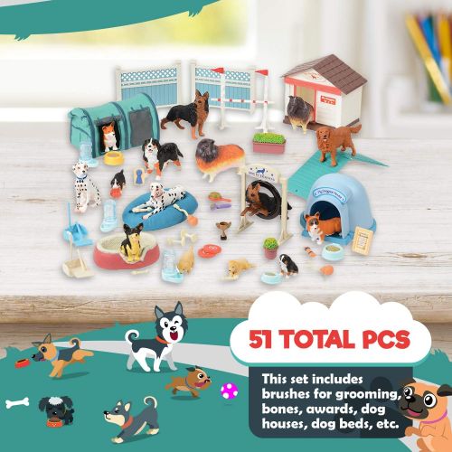  Constructive Playthings Dog Academy 51 pc. Playset