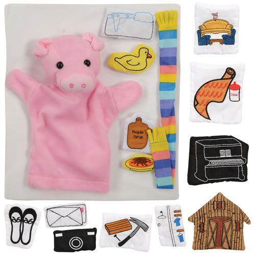  Constructive Playthings If You Give A Pig a Pancake Puppet & Props Set