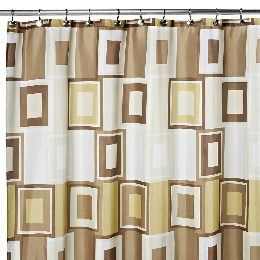 Contempo 108-Inch x 72-Inch Fabric Shower Curtain