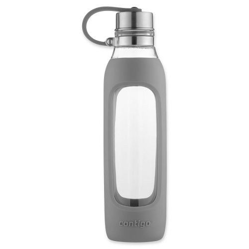  Contigo Purity 20 oz. Glass Water Bottle with Tethered Lid