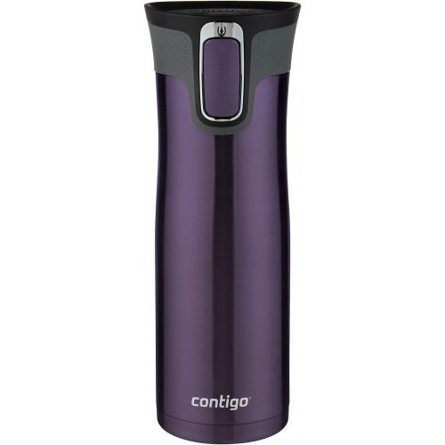  Contigo AUTOSEAL West Loop Stainless Steel Travel Mug, 20 oz, Violet