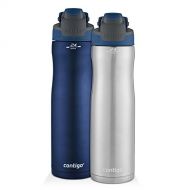 Contigo Autoseal Chill Stainless Steel Water Bottles, 24 oz, SS/Monaco & Monaco, 2 Pack