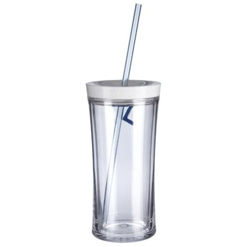  [아마존베스트]Contigo AUTOCLOSE Shake & Go Double-Wall Tumbler, 16 oz, Clear