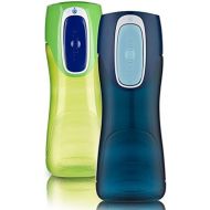 Contigo Autoseal Trekker Kids Water Bottle, 2-Pack, Granny Smith & Nautical