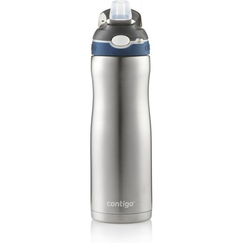  Contigo Autospout Straw Ashland Chill Vacuum-Insulated Stainless Steel Water Bottle, 20 oz., Monaco